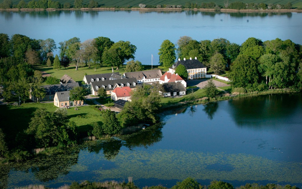 Aerial view of Sandbjerg Manor in Southern Denmark. Image Credit: Aarhus University, http://www.sandbjerg.dk/en/